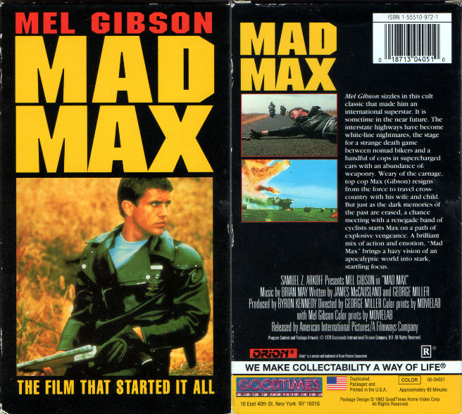 Mad Max Mel Gibson George Miller