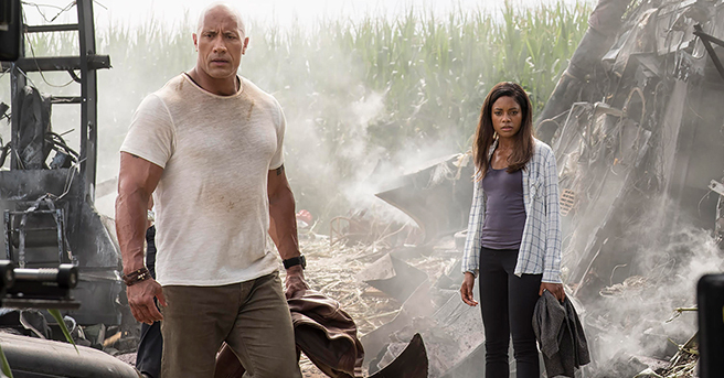 Dwayne Johnson Rampage Naomie Harris