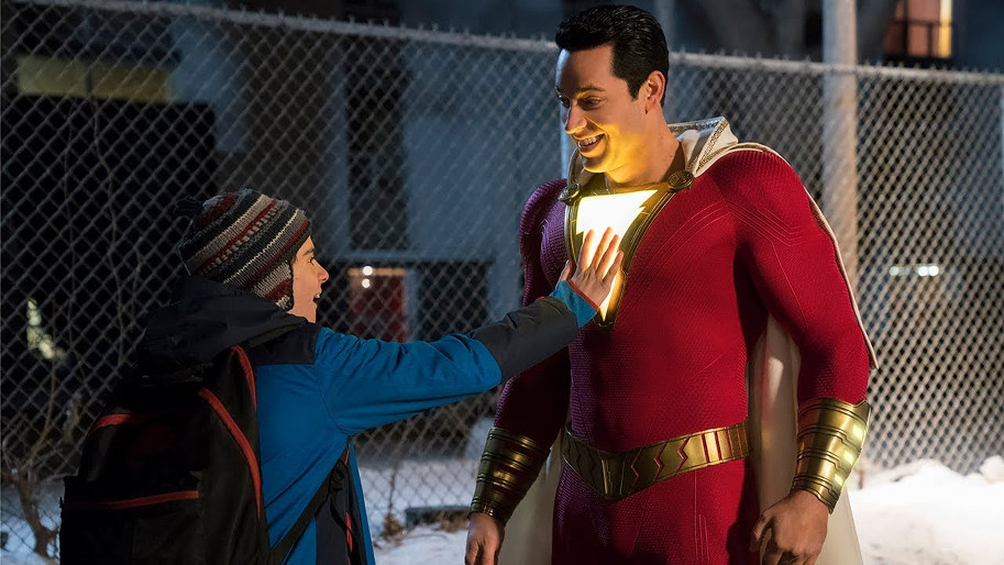 DC DCEU shazam david f. sandberg peter safran zachary levi mark strong djimon hounsou jack dylan grazer joblo.com adam brody asher angel adventure fantasy 2019