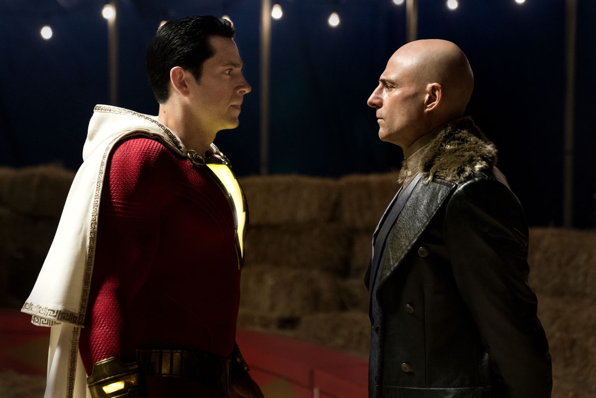 shazam, zachary levi, mark strong