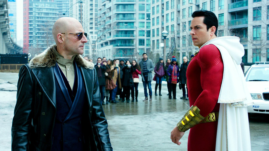 shazam, zachary levi, mark strong