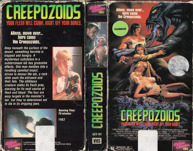 VHS Retro Art Round-up, JoBlo, Feature, Column, Movies, Retro, Classic, Lorenzo Lamas, Snakeeater, Headless Eyes, Creepozoids, Death Before Dishonor, Ator