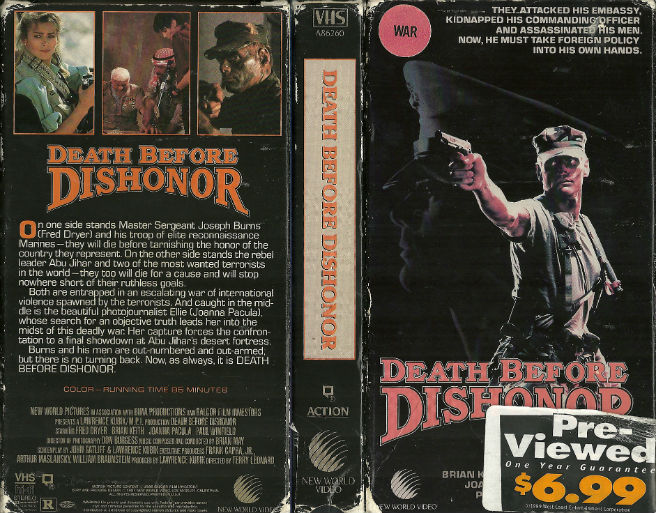 VHS Retro Art Round-up, JoBlo, Feature, Column, Movies, Retro, Classic, Lorenzo Lamas, Snakeeater, Headless Eyes, Creepozoids, Death Before Dishonor, Ator
