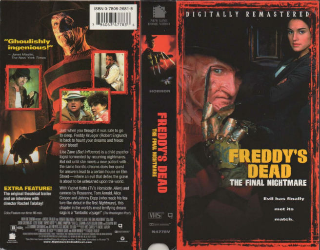 Freddy's Dead: The Final Nightmare — VHS of The week