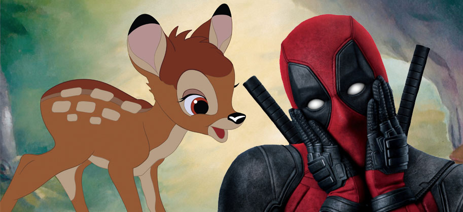 Deadpool, Bambi, crossover, Ryan Reynolds
