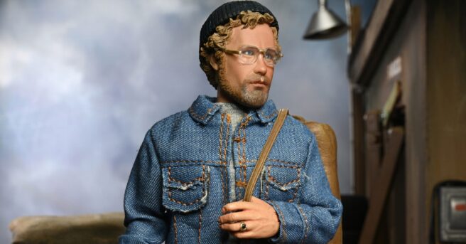NECA is releasing an 8 inch tall, clothed figure based on Matt Hooper from Jaws, featuring the licensed likeness of Richard Dreyfuss.