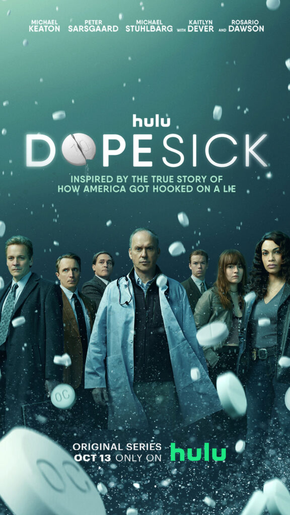 Hulu debuts a new trailer for Dopesick, starring Michael Keaton and Rosario Dawson.