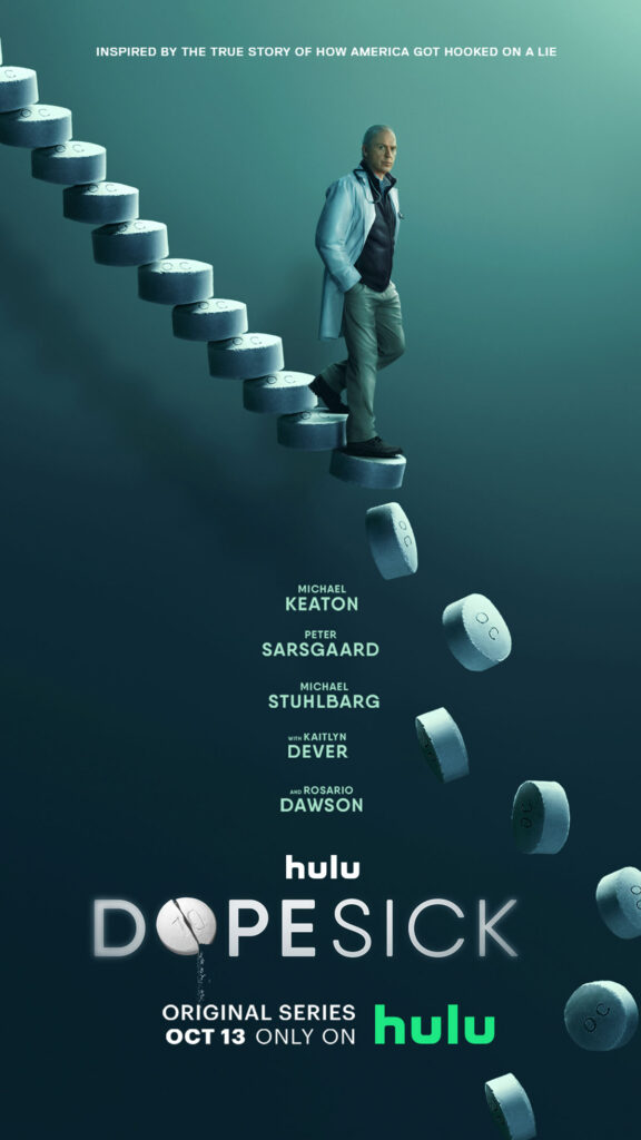 Hulu debuts a new trailer for Dopesick, starring Michael Keaton and Rosario Dawson.