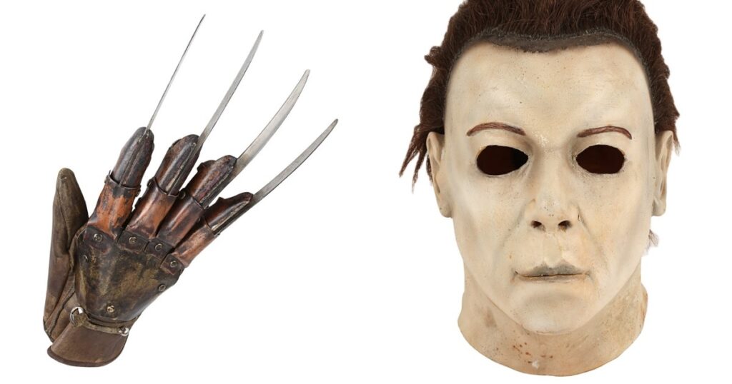 A Nightmare on Elm Street 3: Dream Warriors Freddy Krueger glove Halloween: Resurrection Michael Myers mask