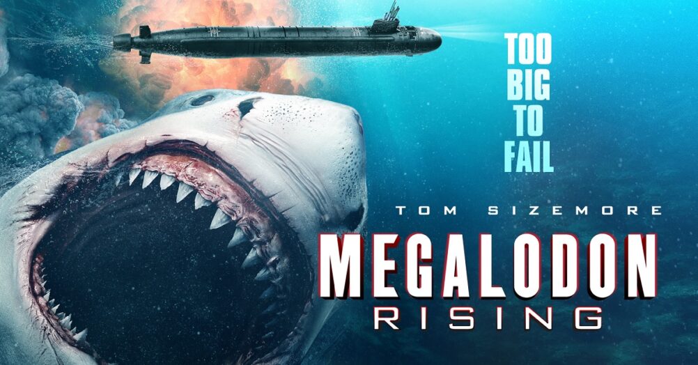 Tom Sizemore battles giant sharks in Megalodon Rising, the latest shark thriller from The Asylum. A sequel to the 2018 film Megalodon.
