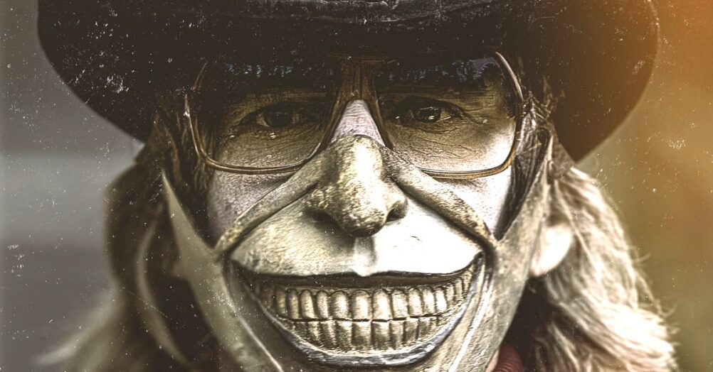 Poster focuses on the mask Tom Savini made for Ethan Hawke's child killer character in Scott Derrickson's Joe Hill adaptation The Black Phone