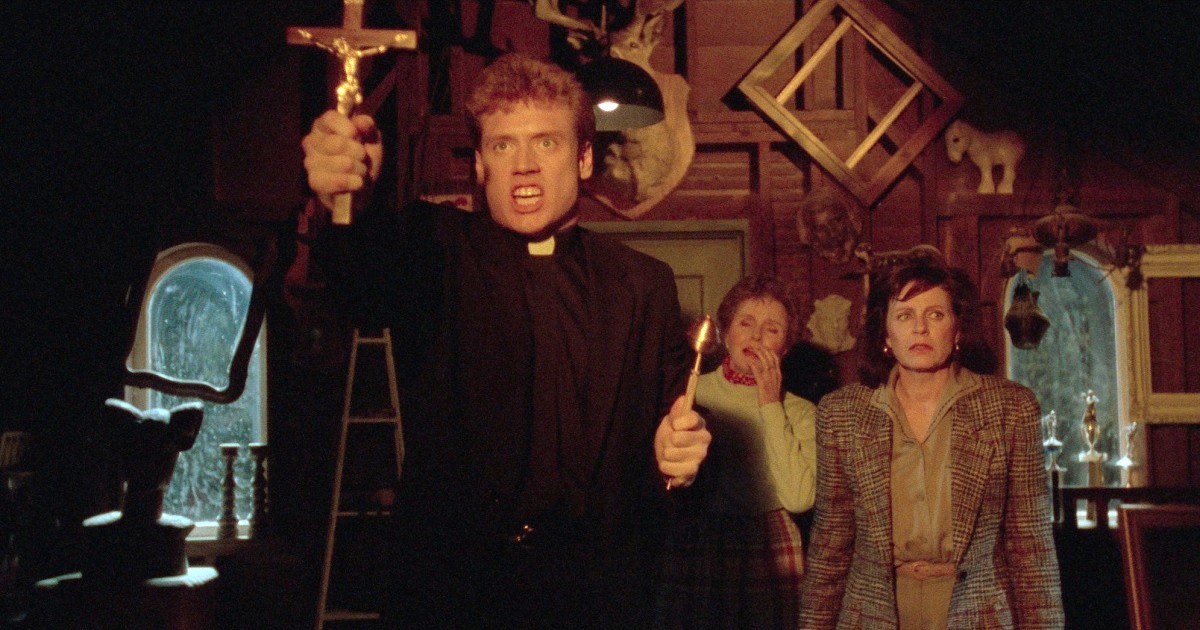 Michael J. Nelson, Kevin Murphy, and Bill Corbett bring Amityville 4: The Evil Escapes to theaters to make a mockery of it for Rifftrax Live