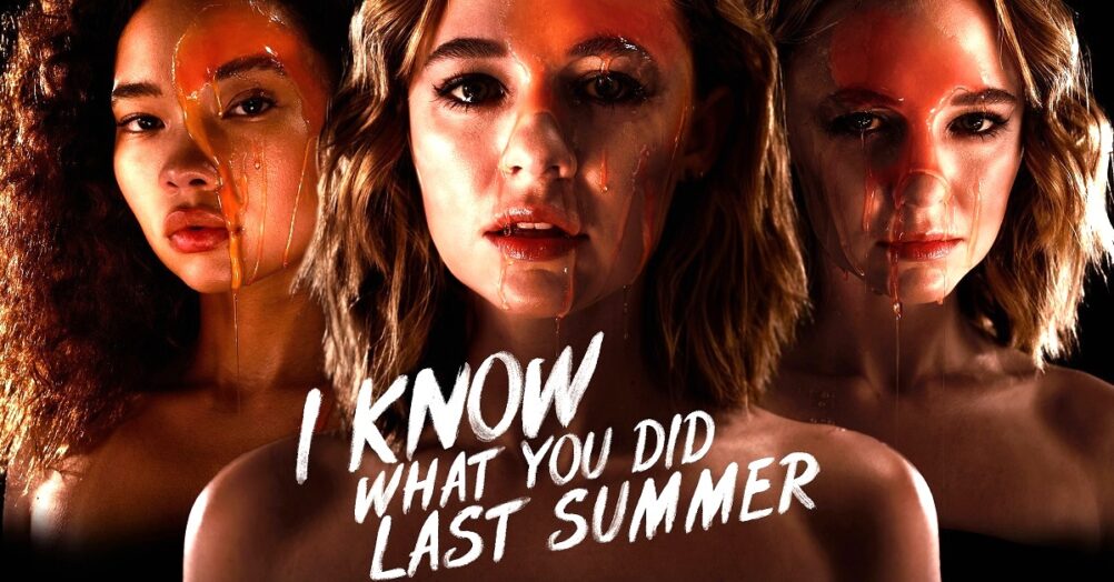 A clip from Amazon Primes's I Know What You Did Last Summer TV series shows the car accident that sets the deadly events in motion.