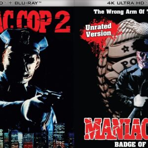 Blue Underground is releasing 4K UHD + Blu-ray sets of the slasher sequels Maniac Cop 2 and Maniac Cop 3, with new bonus features.