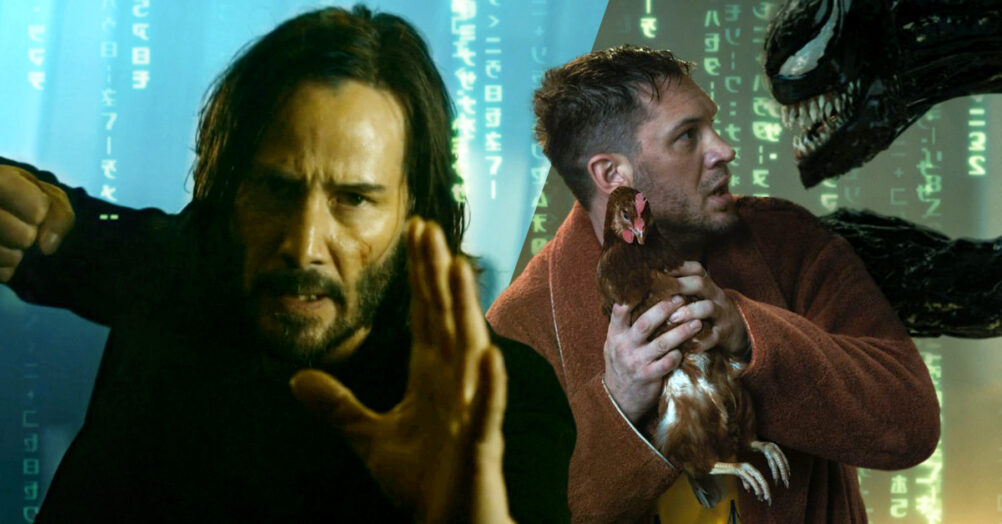 The Matrix 4, Venom 2, Keanu Reeves, Tom Hardy, Venom: Let There Be Carnage, The Matrix: Resurrections