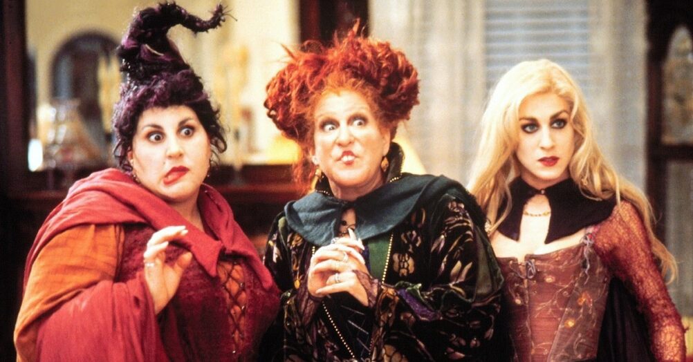 Bette Midler, Kathy Najimy, and Sarah Jessica Parker are back as the Sanderson sisters in the first look image from Hocus Pocus 2!