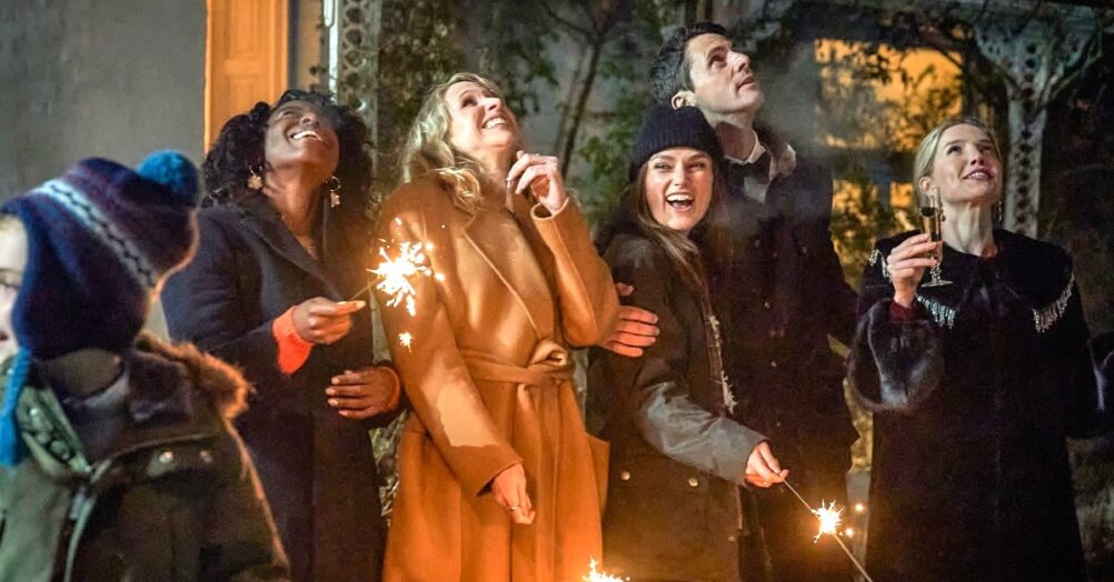 Keira Knightley says grace while waiting for the apocalypse in a clip from Camille Griffin's darkly comedic horror movie Silent Night.