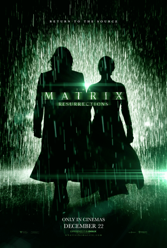 The Matrix: Resurrections, code, green, poster