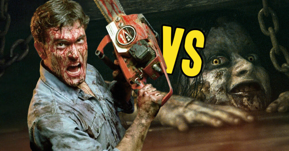 Sam Raimi's The Evil Dead (1981) goes up against Fede Alvarez's 2013 Evil Dead in the new episode of our Horror Face-Off video series.