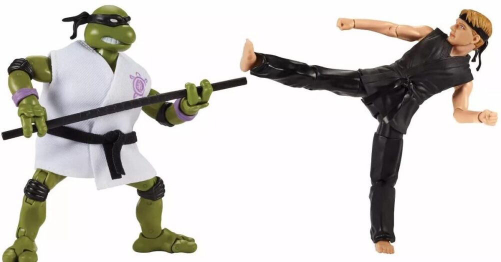 The Teenage Mutant Ninja Turtles take on characters from the Karate Kid TV show Cobra Kai in a new toy line! Daniel, Johnny, Kreese, and more