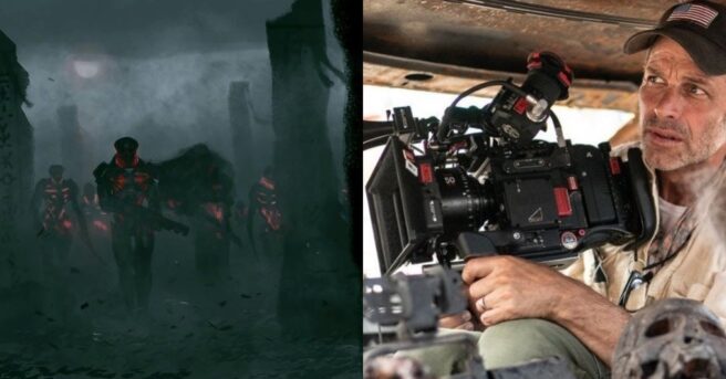 Zack Snyder offers an early preview of his Netflix sci-fi movie Rebel Moon by sharing a piece of concept art. Sofia Boutella will star.