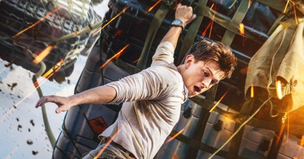 Tom Holland, Mark Wahlberg, Uncharted, movie poster, new poster, sony pictures