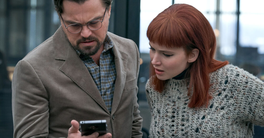 don't look up, phone sex hotline, crisis number, netflix, leonardo dicaprio, jennifer lawrence