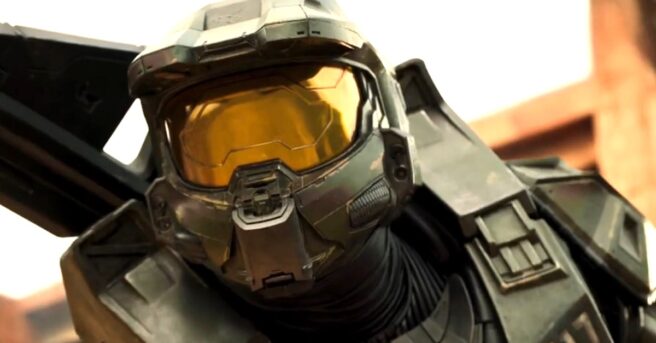A new poster for the Halo Paramount Plus TV series has been unveiled to let us know an official trailer is coming this weekend.