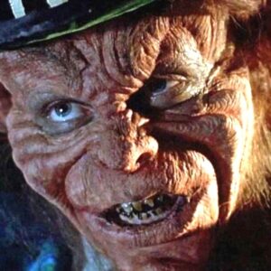 The Awfully Good Horror Movies video series launches with a look at the 1993 film Leprechaun, starring Warwick Davis as the title character.