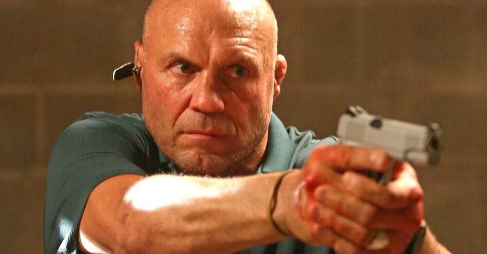 Randy Couture stars in the horror action movie The Bell Keeper, directed by Colton Tran and executive produced by Jeffrey Reddick.