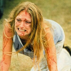 Alexandra Daddario's stunt double Elena Sanchez performed a stunt as original Chainsaw heroine Sally Hardesty in Texas Chainsaw 3D.