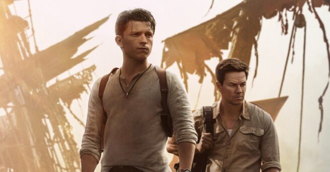 Uncharted, Tom Holland, Mark Wahlberg, fotos da Sony, resenha do filme