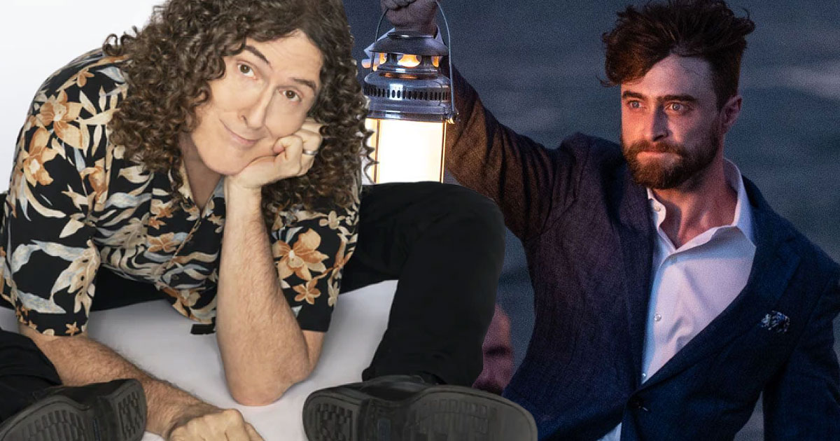Daniel Radcliffe channels “Weird Al” in BTS photos for the upcoming biopic