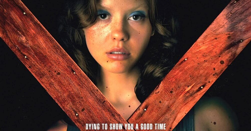 Ti West's X is coming to Blu-ray and DVD in May. The film stars Brittany Snow, Mia Goth, Jenna Ortega, and Martin Henderson.
