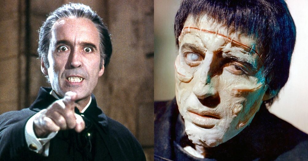 Trick or Treat Studios has announced that they will be releasing 1/6 scale figures of Christopher Lee as Dracula and Frankenstein's Monster