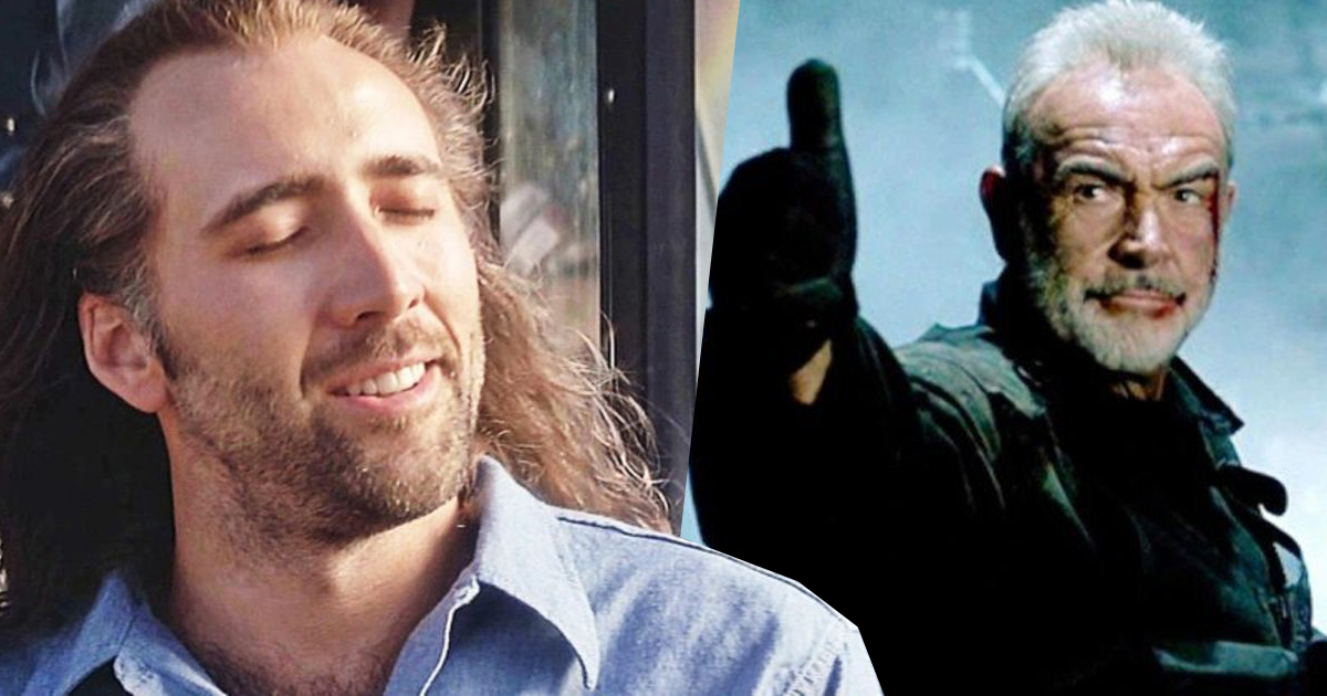 con air vs the rock