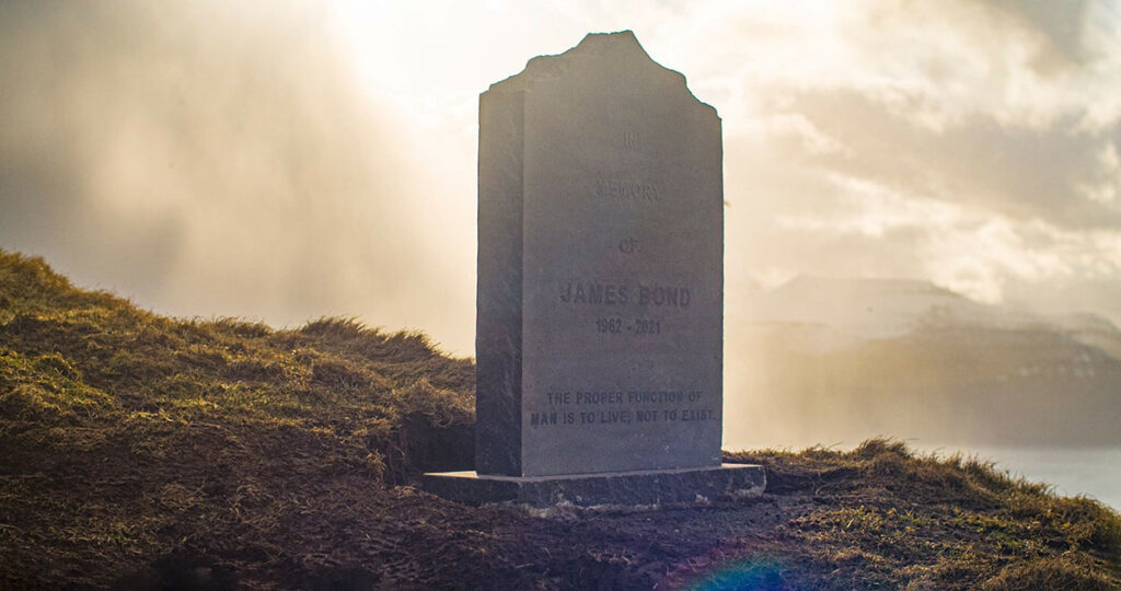 James Bond, gravestone, No Time to Die