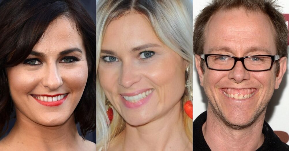 Scout Taylor-Compton, Kristina Klebe, and Sean Whalen are doing Texas Chainsaw Massacre video game mo-cap with Kane Hodder.
