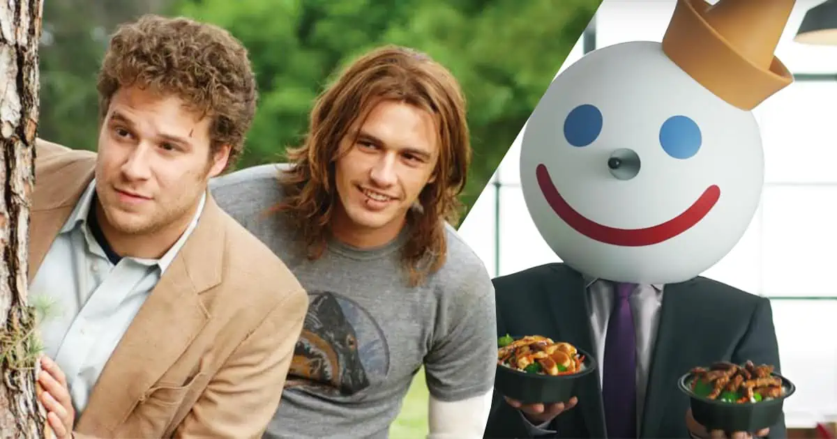 Seth Rogen, James Franco, Pineapple Express, Jack in the box, milkshake