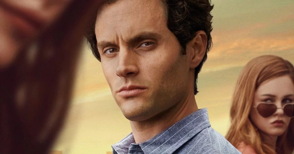 Netflix has shared a picture of Penn Badgley, in Joe Goldberg mode, on the set of You season 4 in London. The new season is filming now.