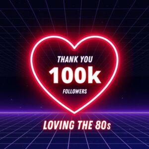 Loving the 80s, a Facebook community that is partnered with JoBlo and Arrow in the Head, has surpassed the 100,000 follower mark!