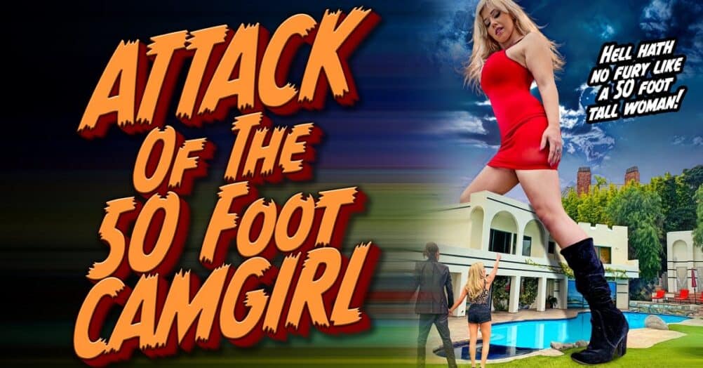 Arrow in the Head is proud to share an exclusive clip from Full Moon's new release, Attack of the 50 Foot Cam-Girl. Directed by Jim Wynorski