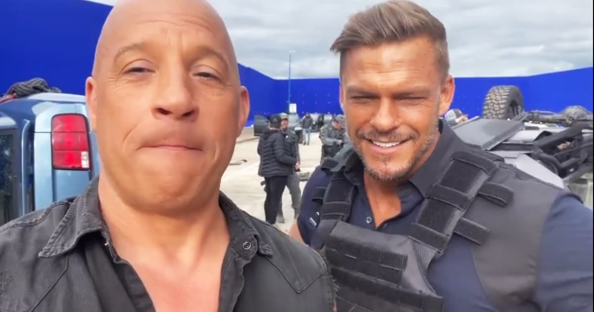 Vin Diesel accueille Alan Ritchson dans une nouvelle vidéo de tournage