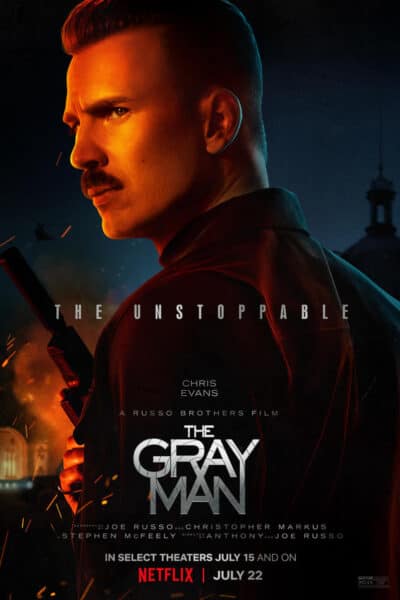 the gray man poster Chris Evans
