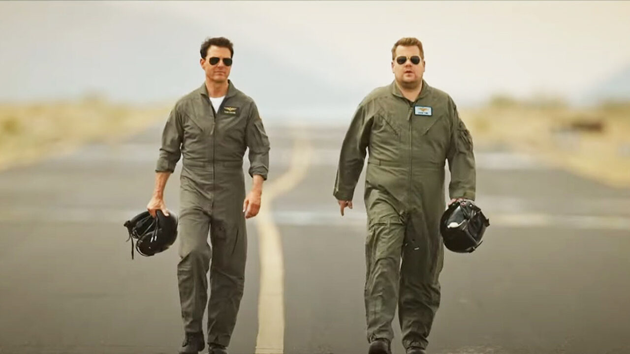 Top Gun: Maverick: Tom Cruise takes James Corden on a series of