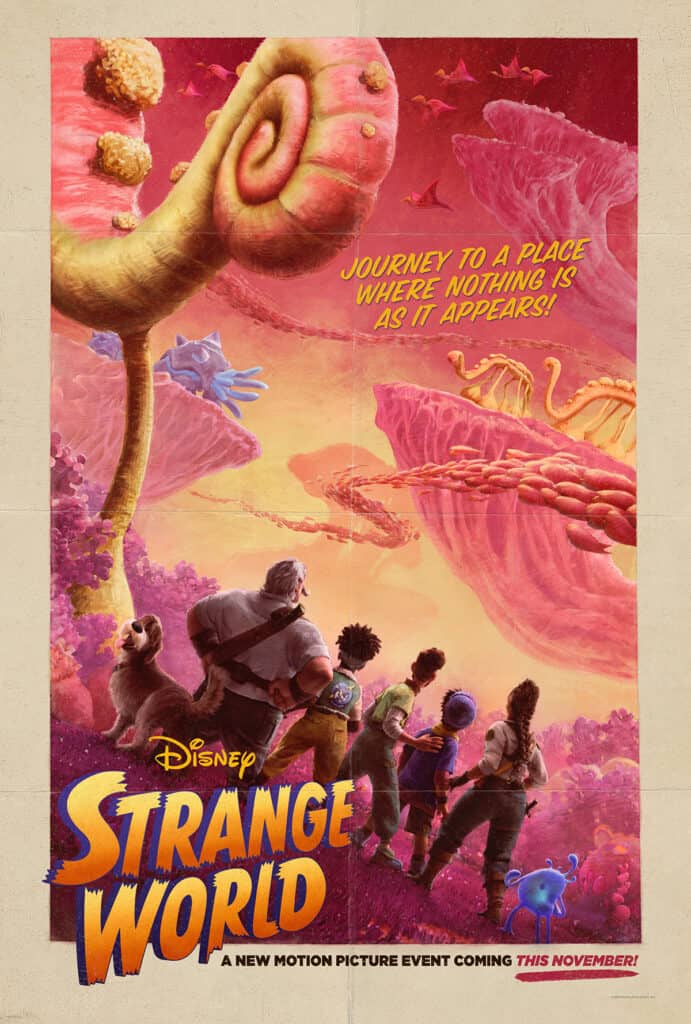 Strange World, póster, tráiler teaser de Strange World.  Disney