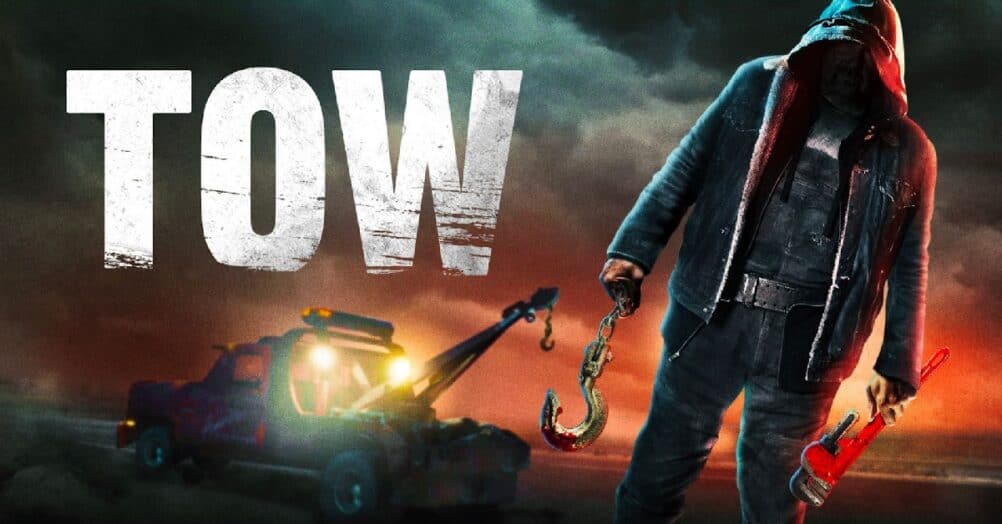 Kane Hodder plays a killer known as The Mechanic in Tow, a horror film that has been released on Tubi. Trailer is online.