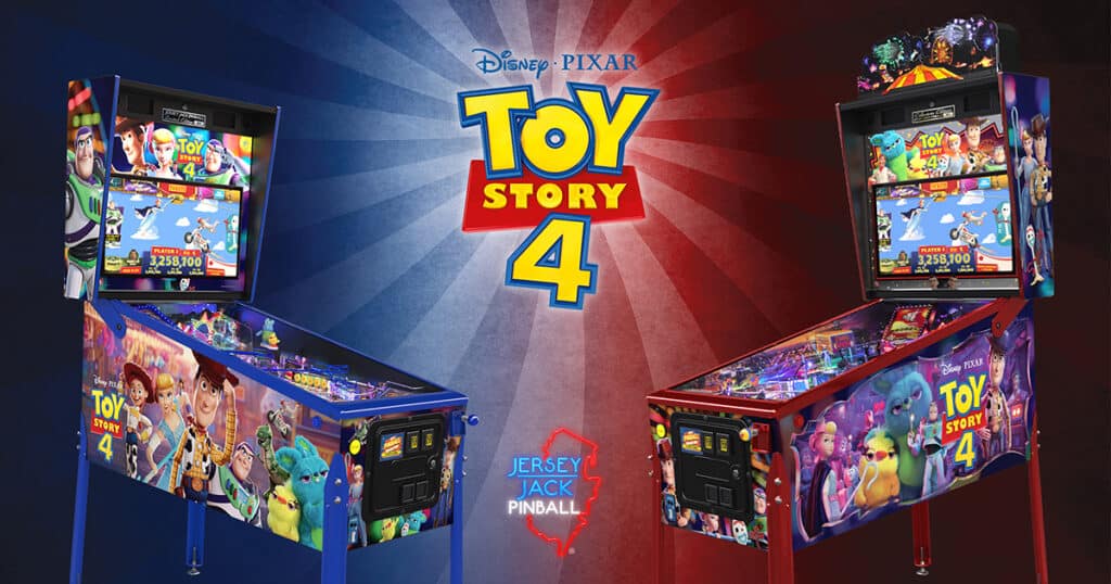 Toy Story 4 pinball, Kersey Jack, Pixar, Disney, pinball