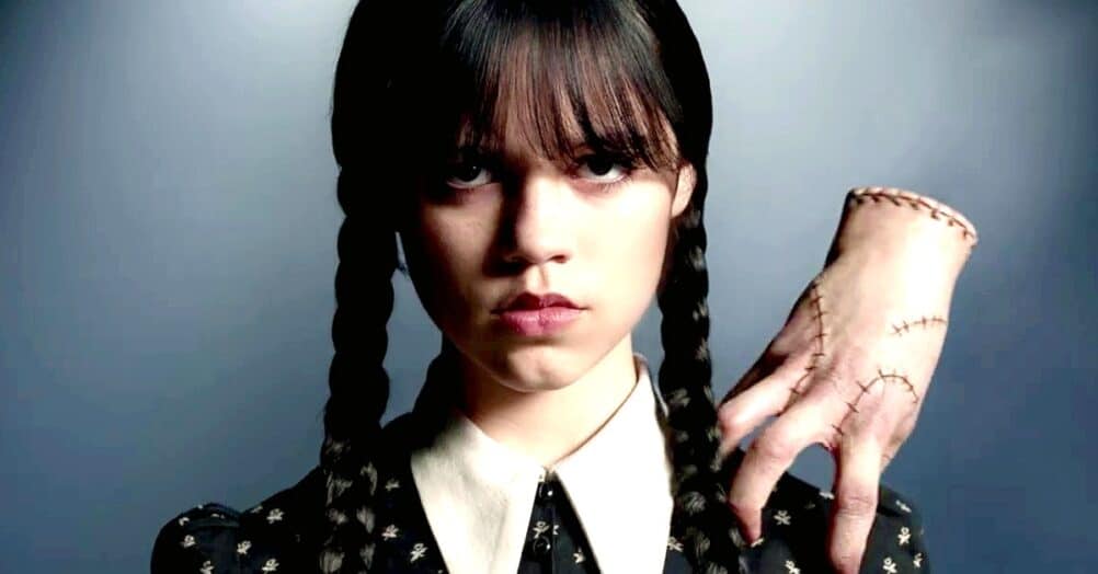 Jenna Ortega has shared a new image of herself in character as Wednesday Addams for the upcoming Netflix series directed by Tim Burton.