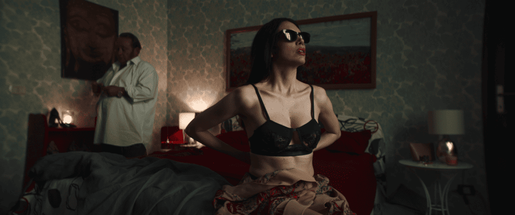 Ilenia Pastorelli must deal with her new affliction in Dark Glasses (2022) screening at Fantasia Film Fest 2022.